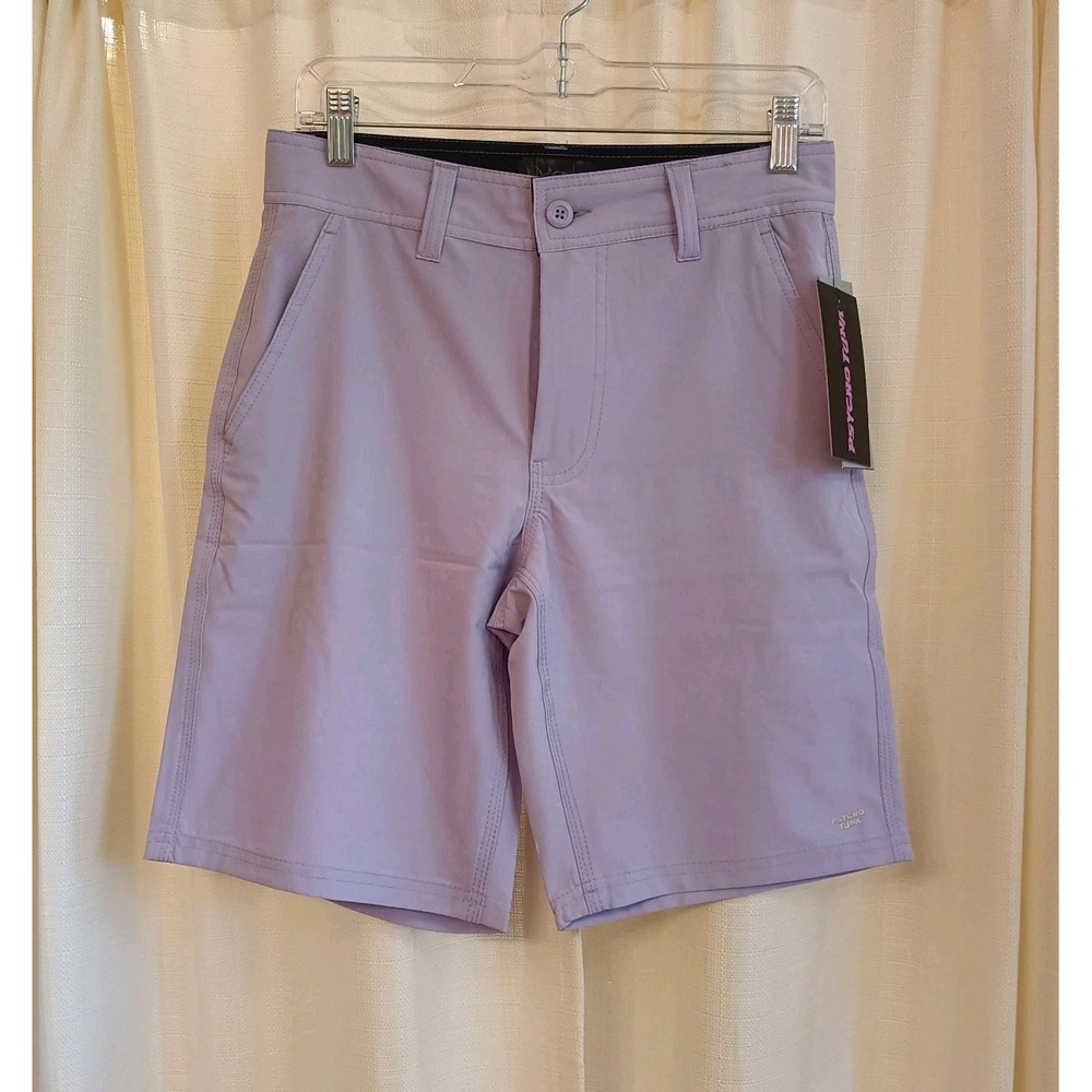 PSYCHO TUNA Men's Sz 28 Bosun Hybrid Chino Shorts Lavender Quick Dry Surf NWT